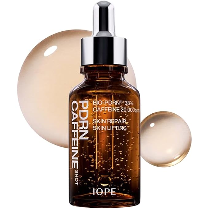 BIO-PDRN CAFFEINE SHOT FACE SERUM - PLANT BASED ANTIAGING SERUM, STRUCTURAL LIFTING VISIBLY FOR WRINKLE CARE, ANTI-AGING, HYDRATING WITH CAFFEINE FOR SAGGY SKIN, 1.01FL OZ(30ML)